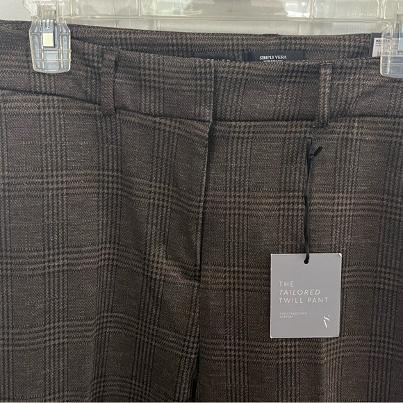 Simply Vera Wang The Tailored Wide Leg Short Twill Pants Size 10 NWT - Picture 6 of 16